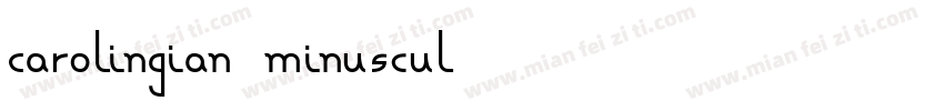 Carolingian minuscul字体转换